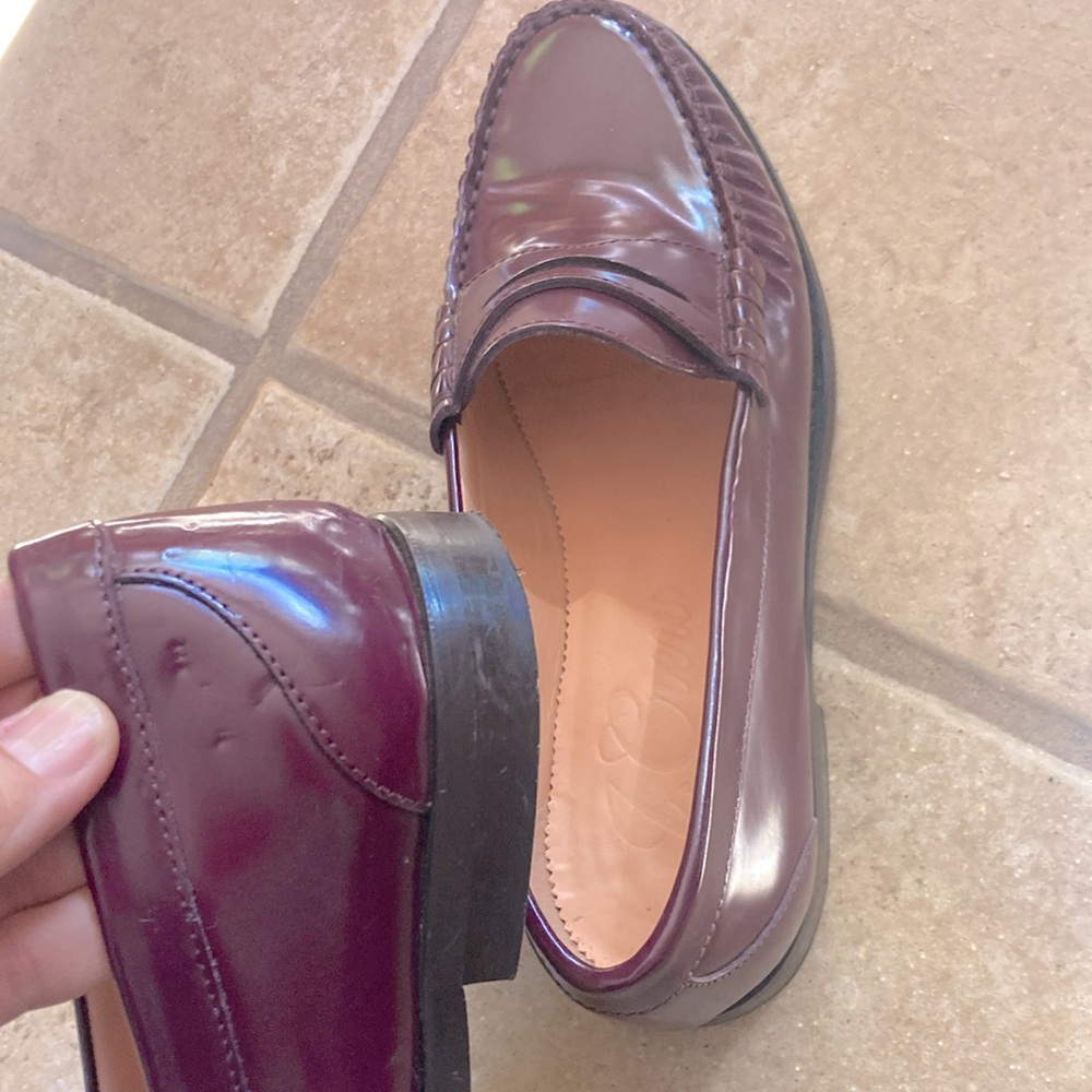 J Crew Classic Penny Loafer, SIZE 8.5 Burgundy - Picture 7 of 7